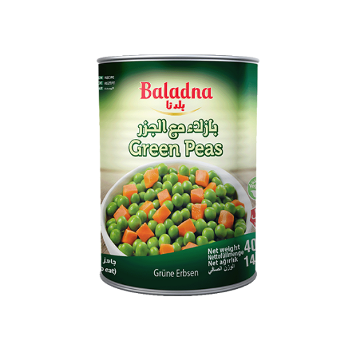 Bild von Baladna Halal-Erbsen mit Karotten 400 g